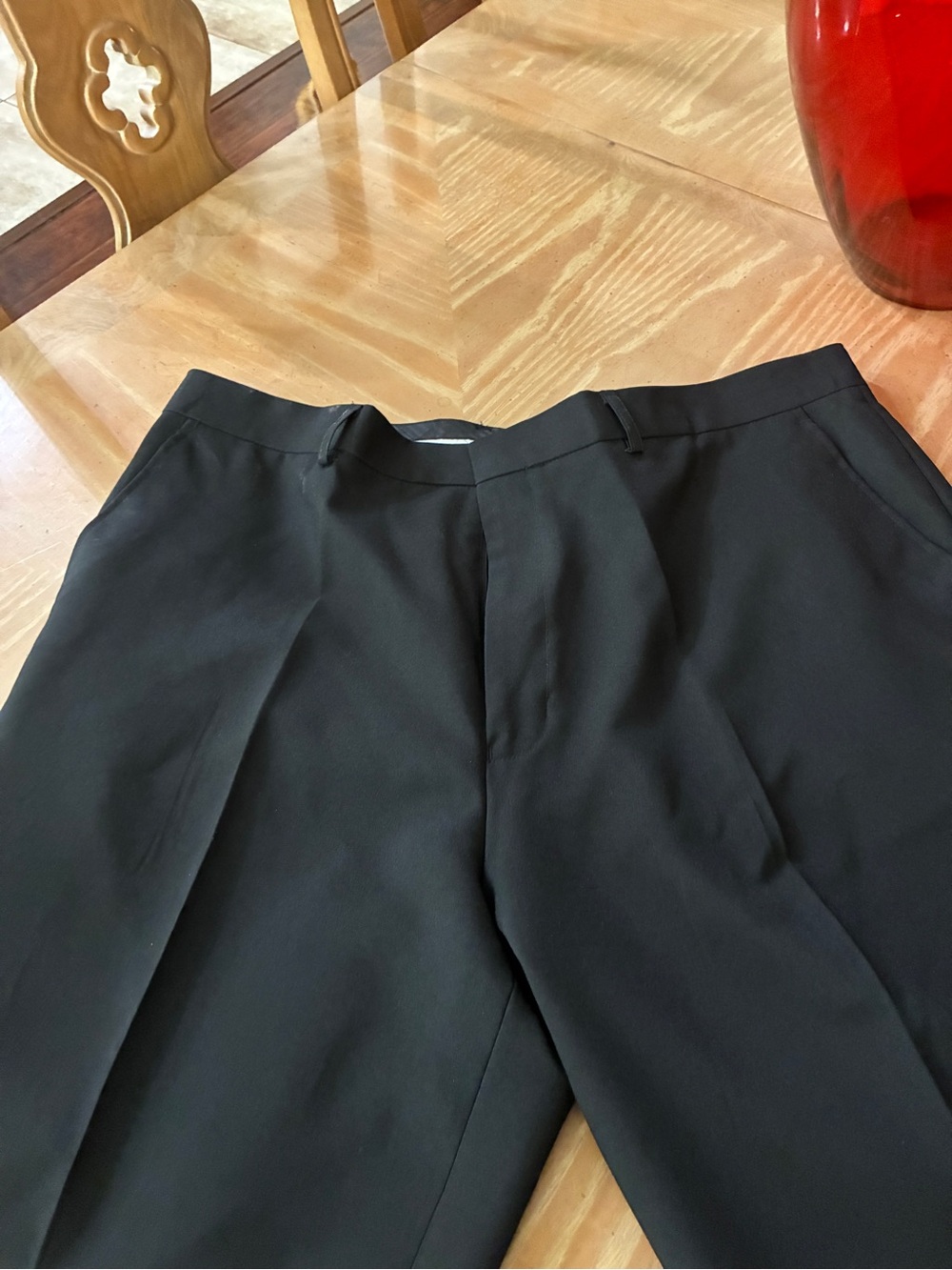 Men's Black Dress Slacks- Classic Tailored Style